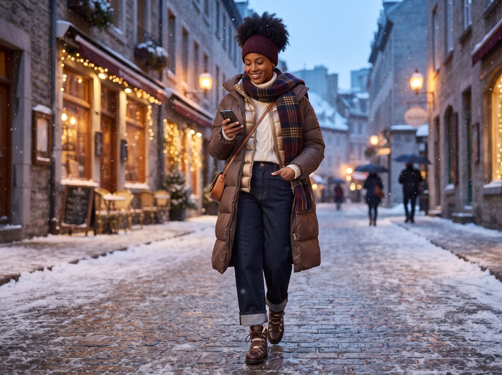 Layered Puffer Look