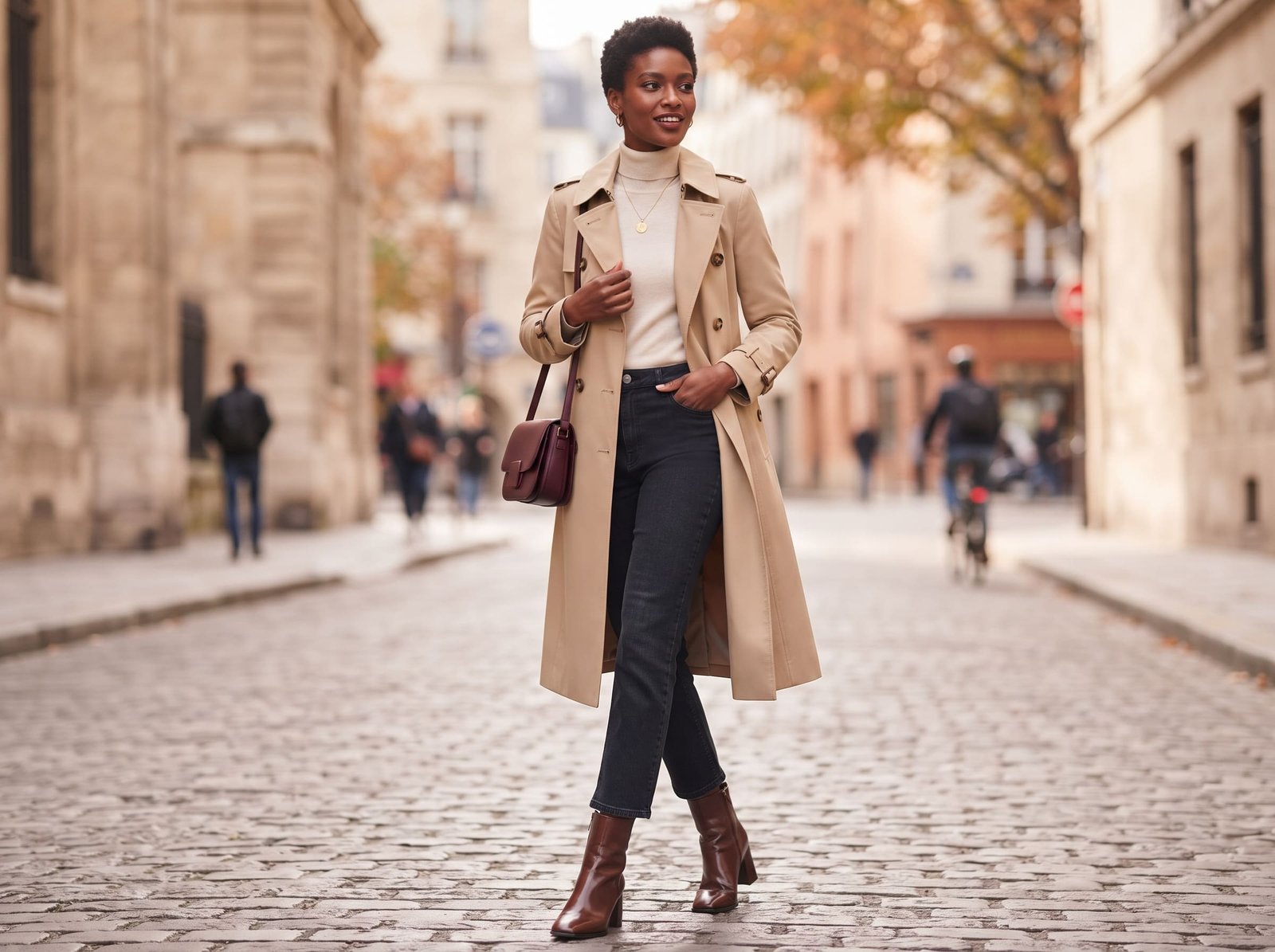 Chic Trench & Boots