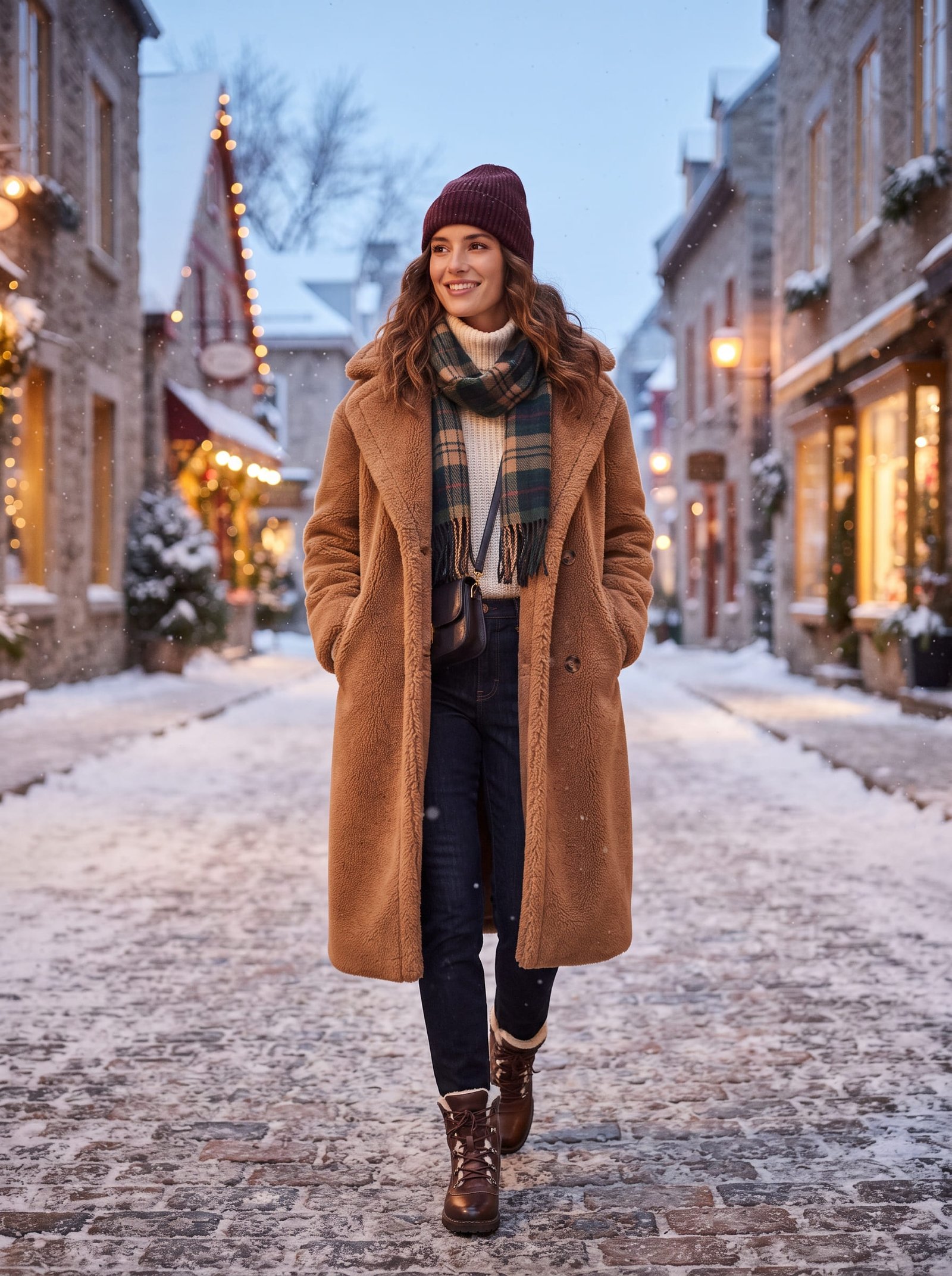 Teddy Bear Coat — Camel