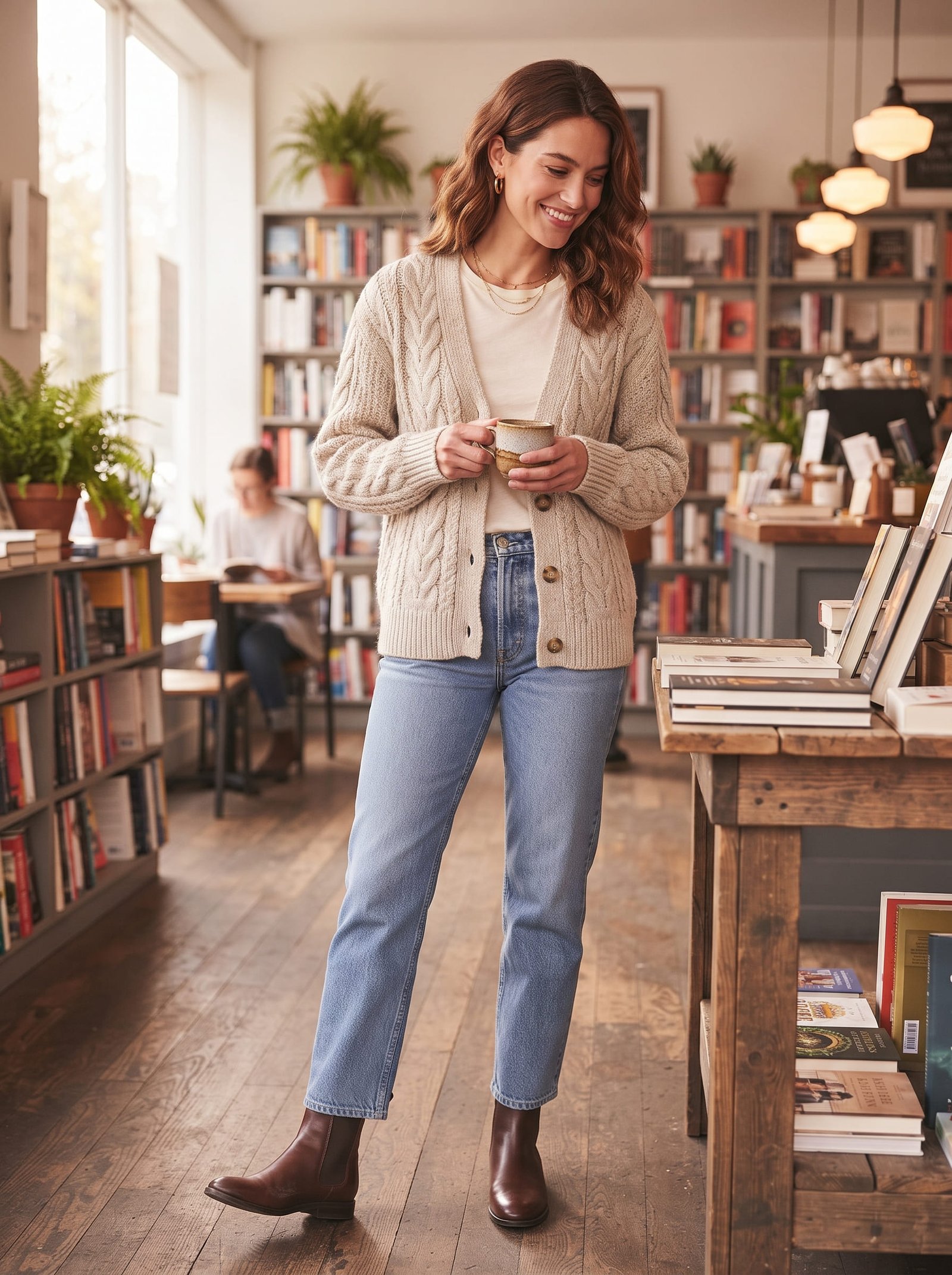 Knit Cardigan — Oatmeal